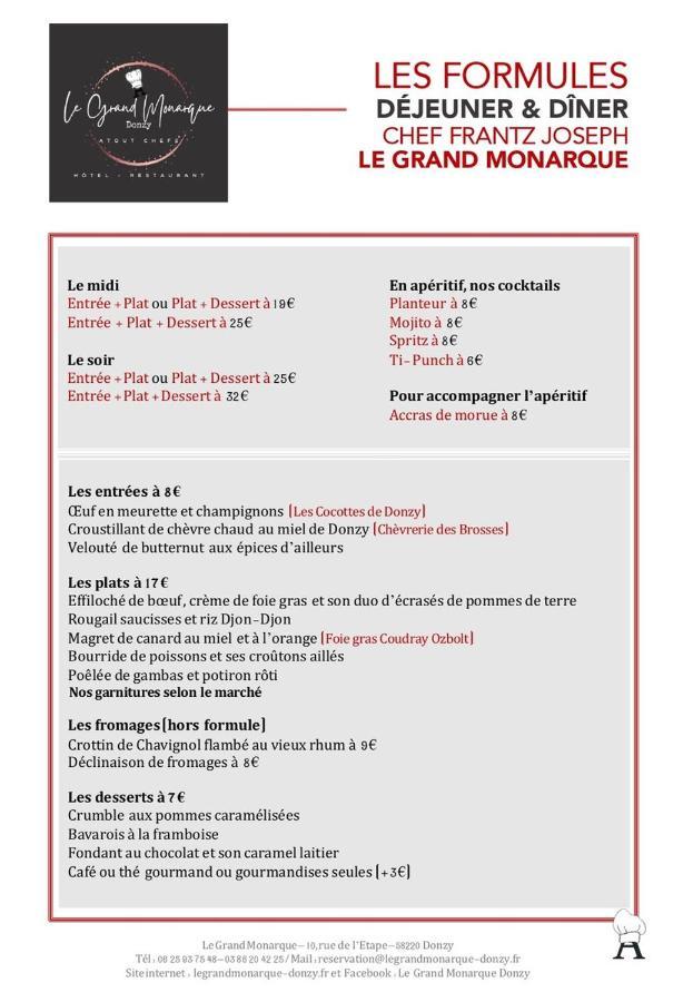 Le Grand Monarque Donzy Hotel Екстериор снимка